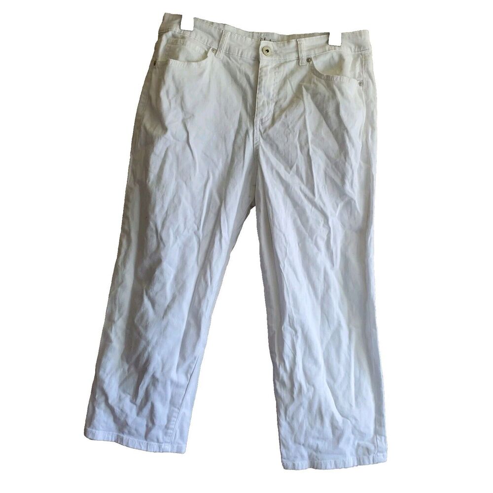Style & Co White Curvy Capri Size 12